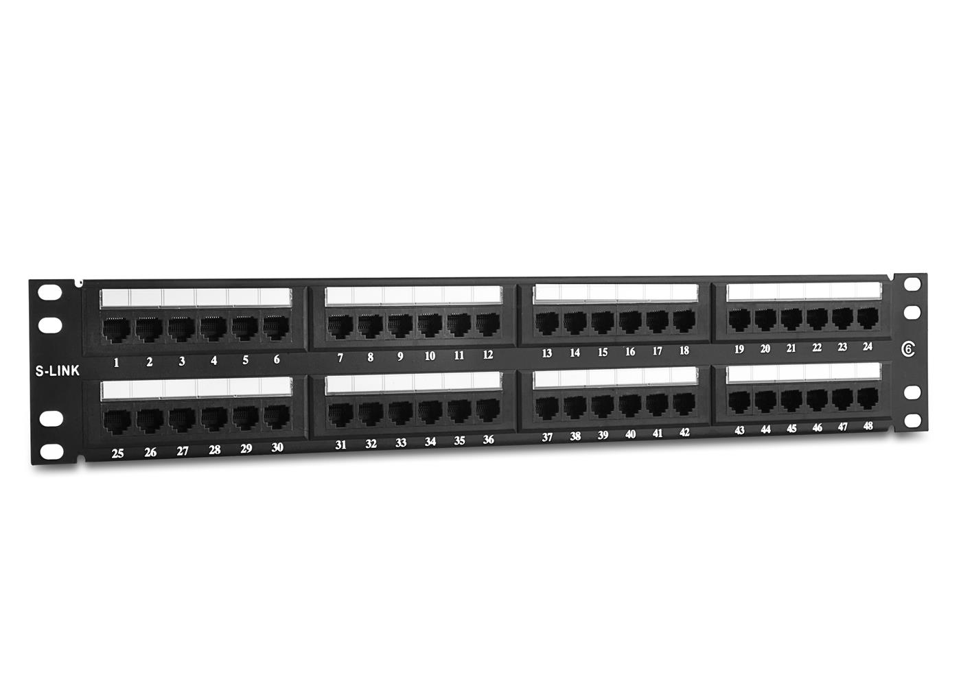 S-link SL-PC48 48 Port Cat5 Utp Patch Panel - görsel 2