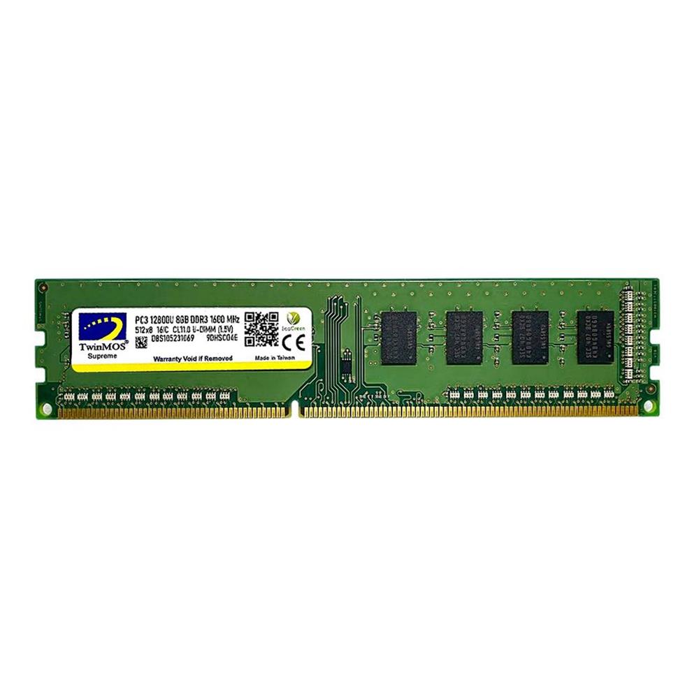 TwinMOS DDR3 8GB 1600MHz 1.5V MDD38GB1600D Desktop Pc Ram - görsel 2