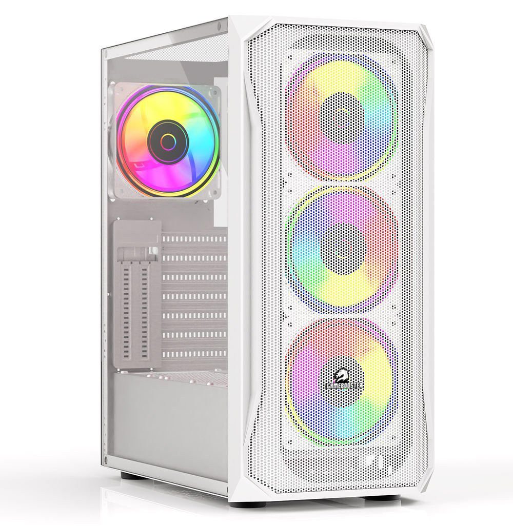 GameBooster GB-T005MW USB3.0 RGB Fan Mesh Panel Beyaz Kasa (PSU Yok)