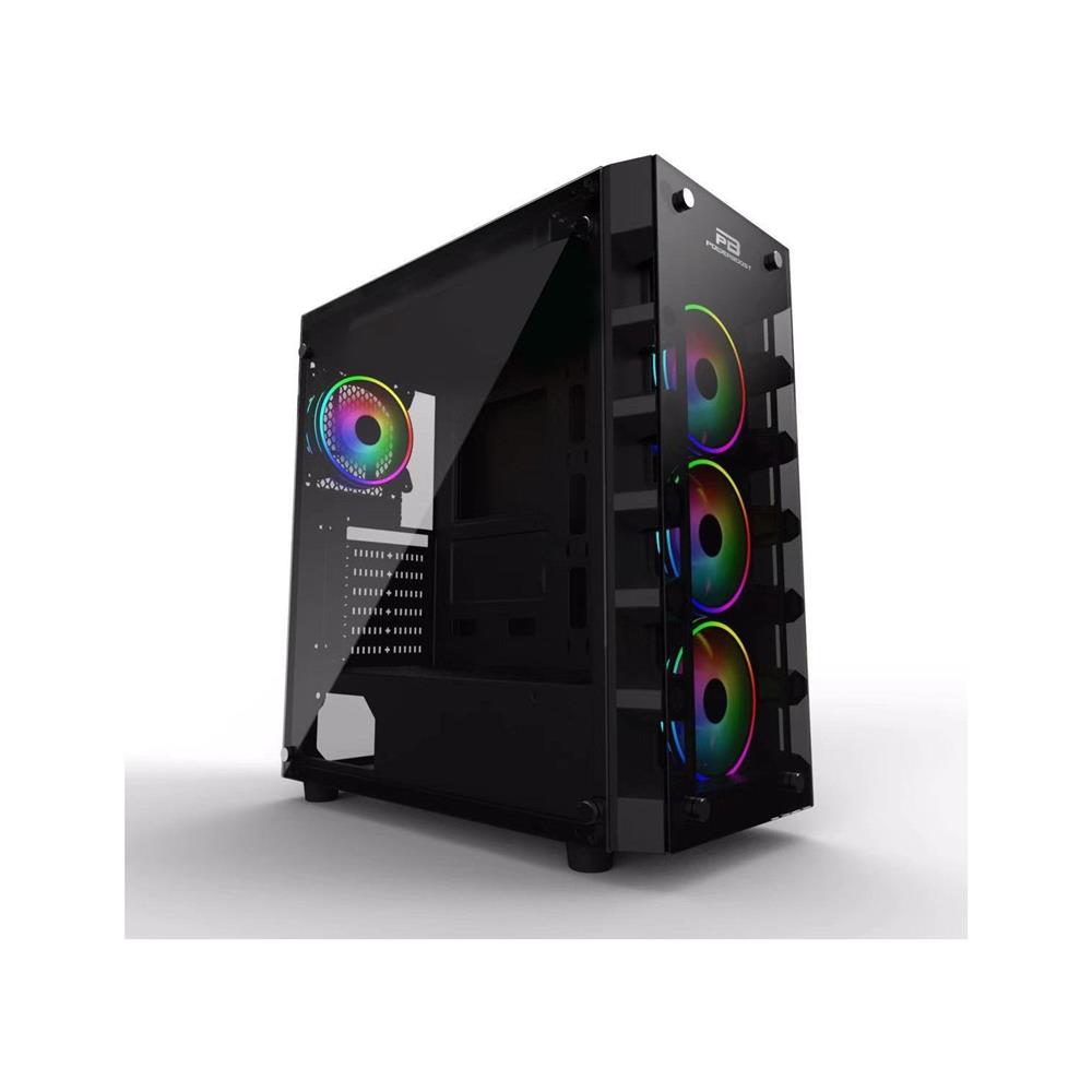 PowerBoost X59RGB-650W 80+ USB 3.0 Tempered Glass 6 x RGB Fanlı Gaming Kasa (JBST-X59RGB-650) - görsel 2