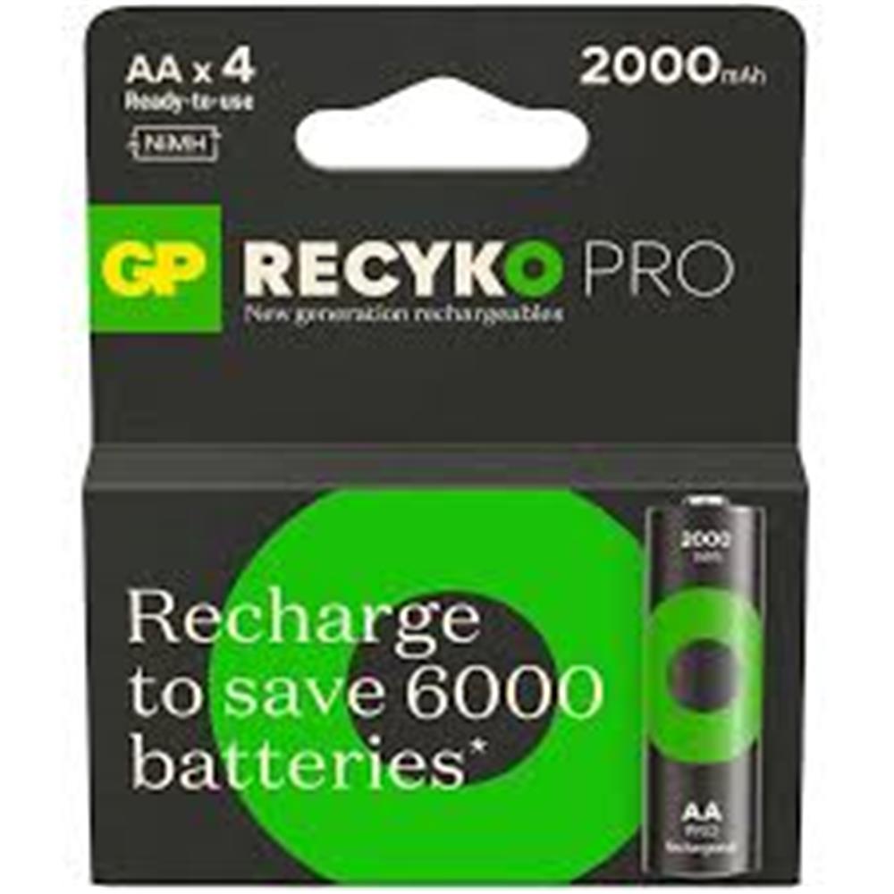 GP AA 2100 mAh Şarjlı Kalem Pil 4'lü Paket ReCyko Pro GP210AAHCBEM-2GB4 - görsel 2