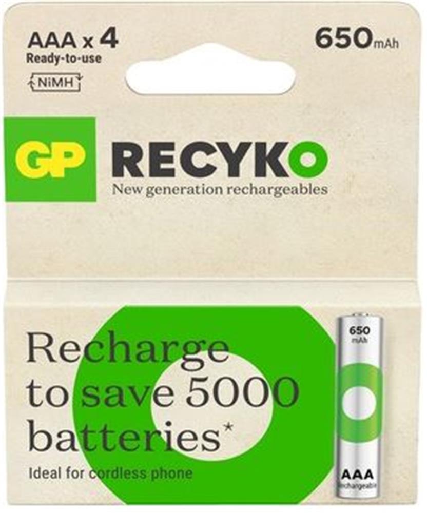 GP AA 1300 mAh Şarjlı Recharge Kalem Pil 4'lü Paket GP1300AAHVC-2TLB4 - görsel 2