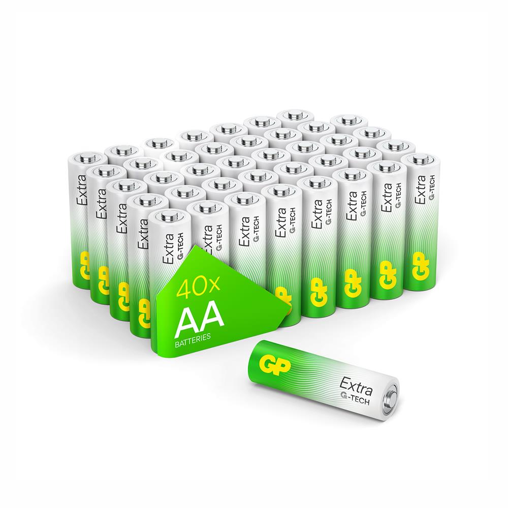 Gp R6 AA Boy Extra Alkalin Kalem Pil 40lı Paket GP15AXETA21-2ECSWC40 - görsel 2