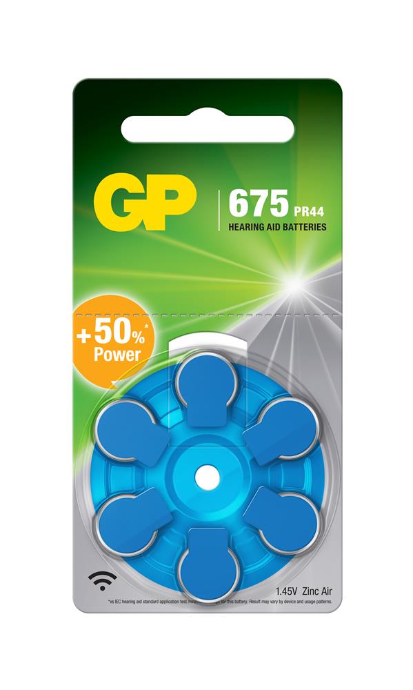 GP ZA675 1.4V Düğme Kulaklık Pili 6'lı Paket - görsel 2