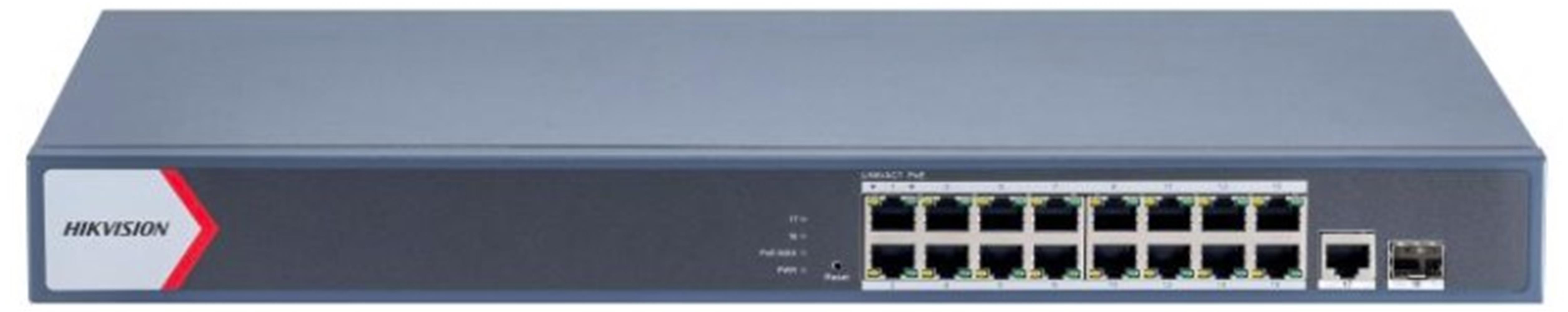Hikvision DS-3E1518P-SI 16 Port Gigabit + 2xSfp Poe Yönetilebilir 225W Switch