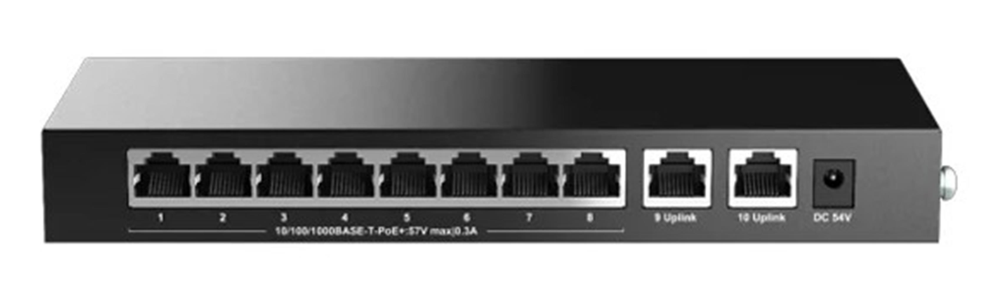 H3C Magic BS210T-HP 8 Port Poe+ 2 Port Uplink 10/100/1000 Mbps 110W Metal Kasa Swich