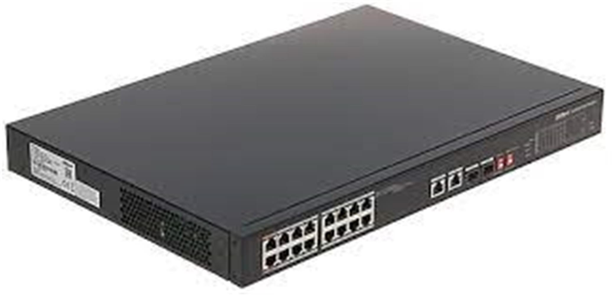 DAHUA PFS3218-16ET -135 16 PORT GIGABIT +1XRJ45/1XGB SFP COMBO 135W POE RACKMOUNT SWITCH