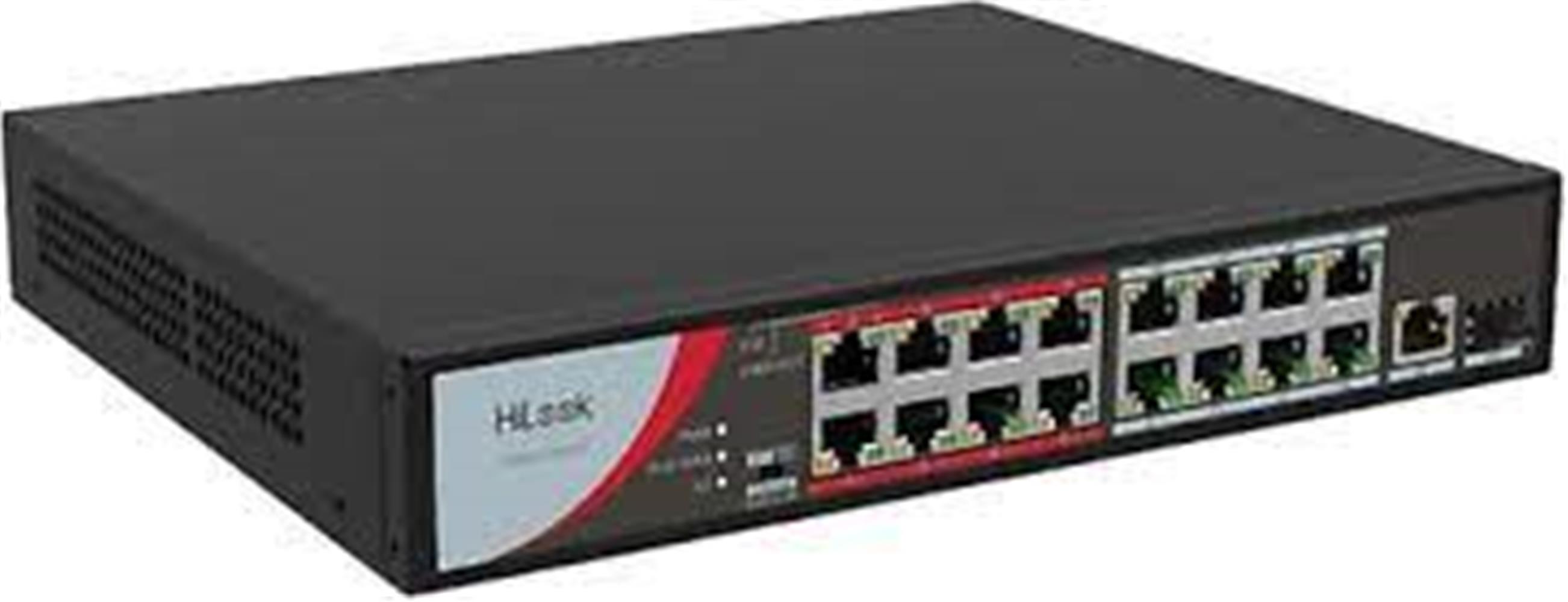 Hilook NS-0318P-130(B) 16 Port 10/100 Poe Switch 1x1000 Mbps RJ45 Port, 1x1000 Mbps SFP