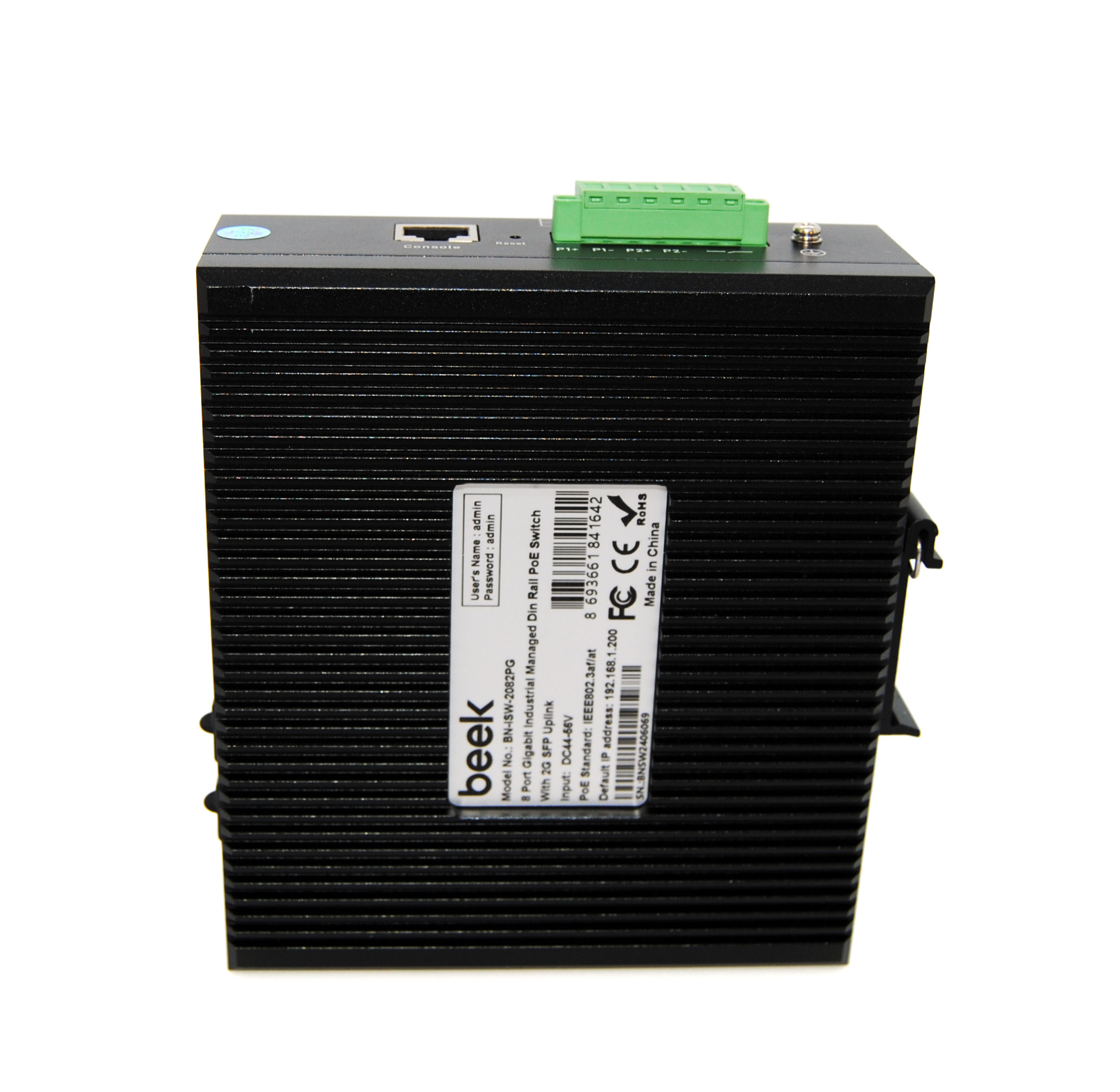 BEEK BN-ISW-2082PG Yönetilebilir L2+ Endüstriyel PoE Switch - görsel 4