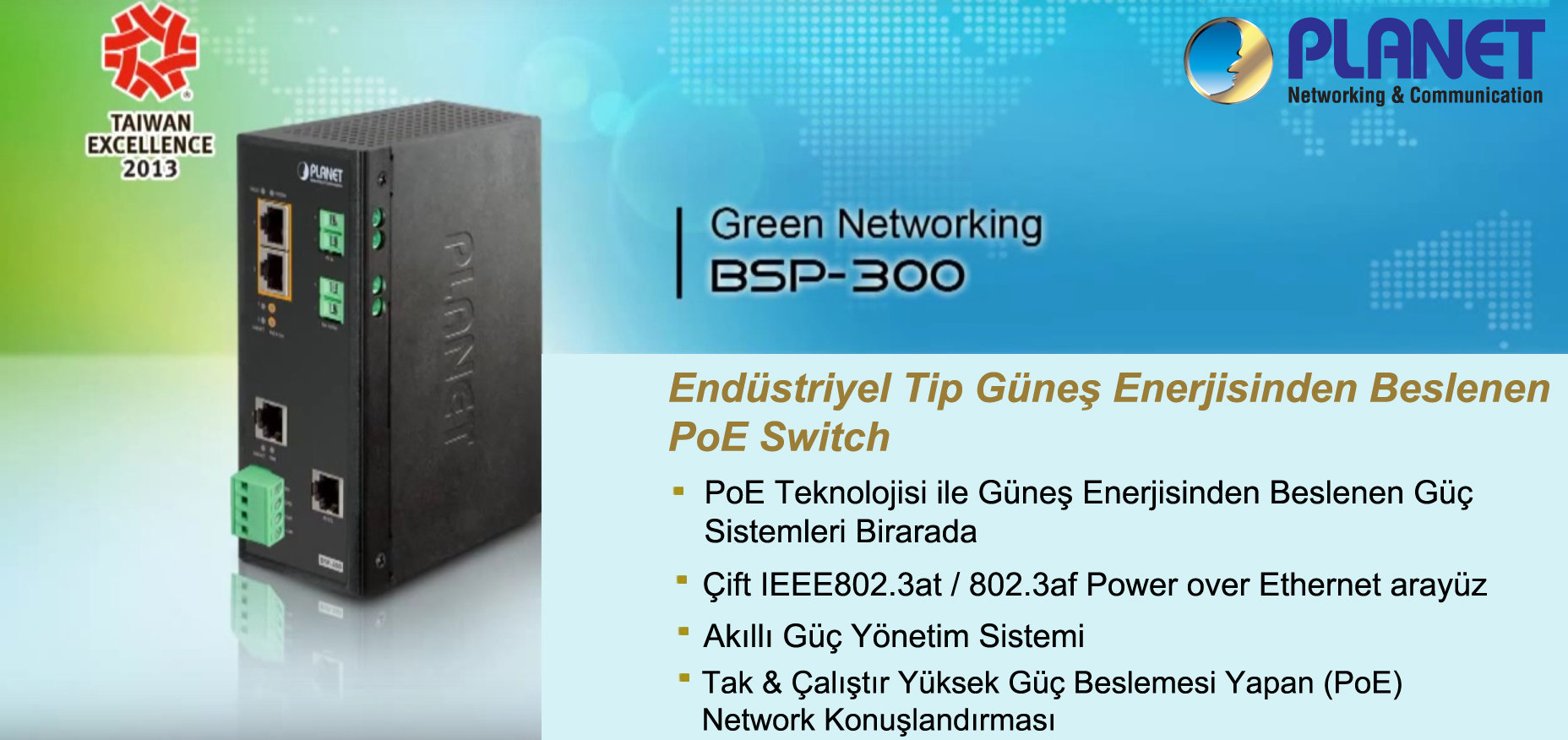 Planet PL-BSP-300 Endüstriyel Tip Güneş Enerjisinden Beslenen Yönetilebilir PoE Switch - görsel 8