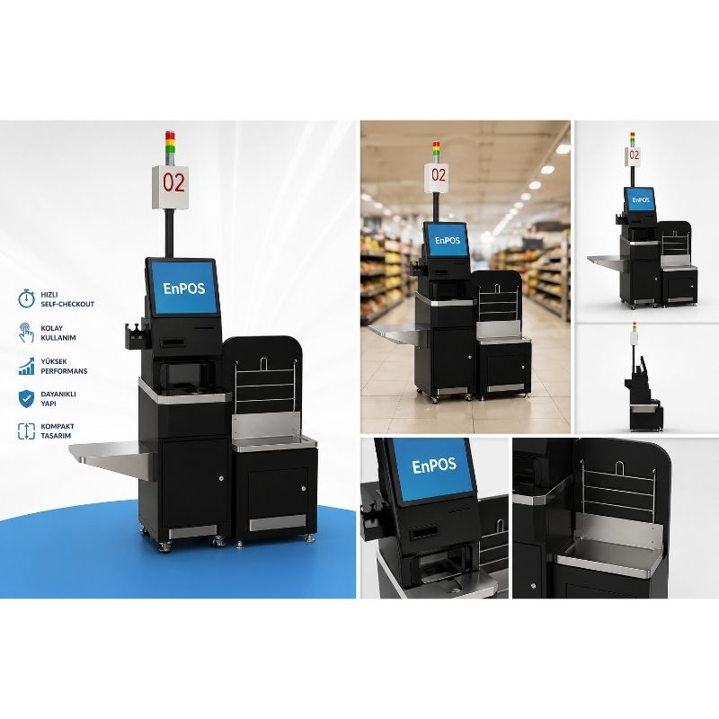 Enpos Kasiyersiz Kasa (Self Servis pos)