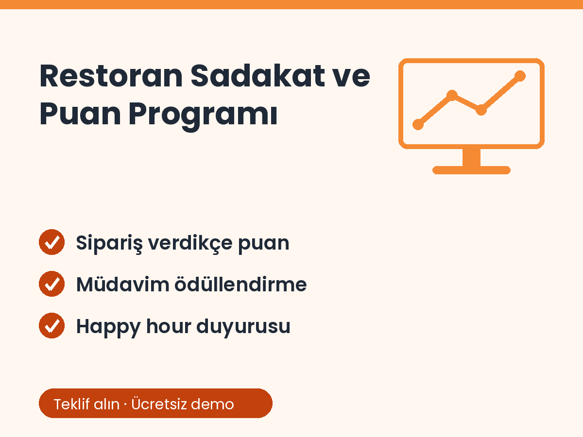 Restoran Sadakat ve Puan Programı