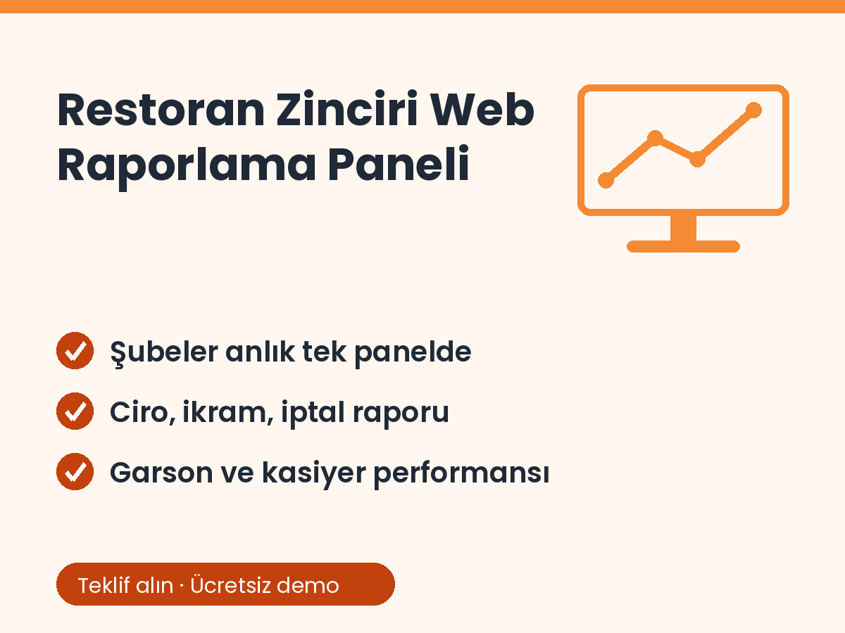 Restoran Zinciri Web Raporlama Paneli