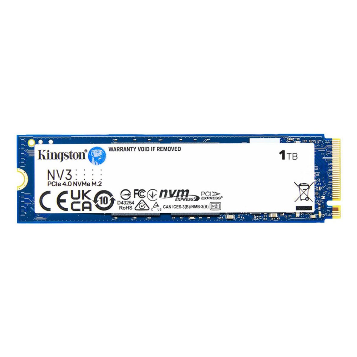 1TB Kingston NVMe PCIe 4.0 M.2 6000-4000 MB/s SNV3S/1000G SSD Disk