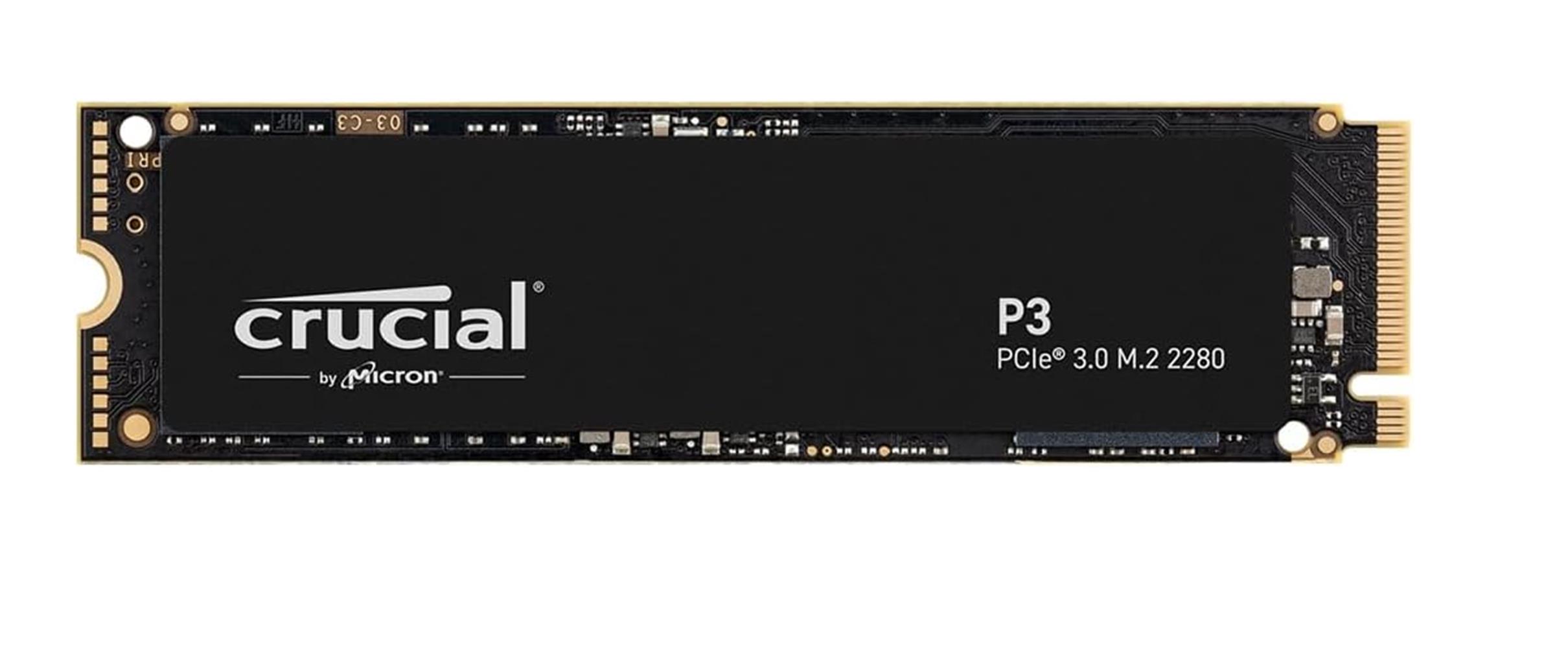 Crucial 1TB P3 M.2 NVMe PCIe CT1000P3SSD8 3500 - 3000MB/s 5 YIL Garanti Gen 3 Ssd - görsel 2