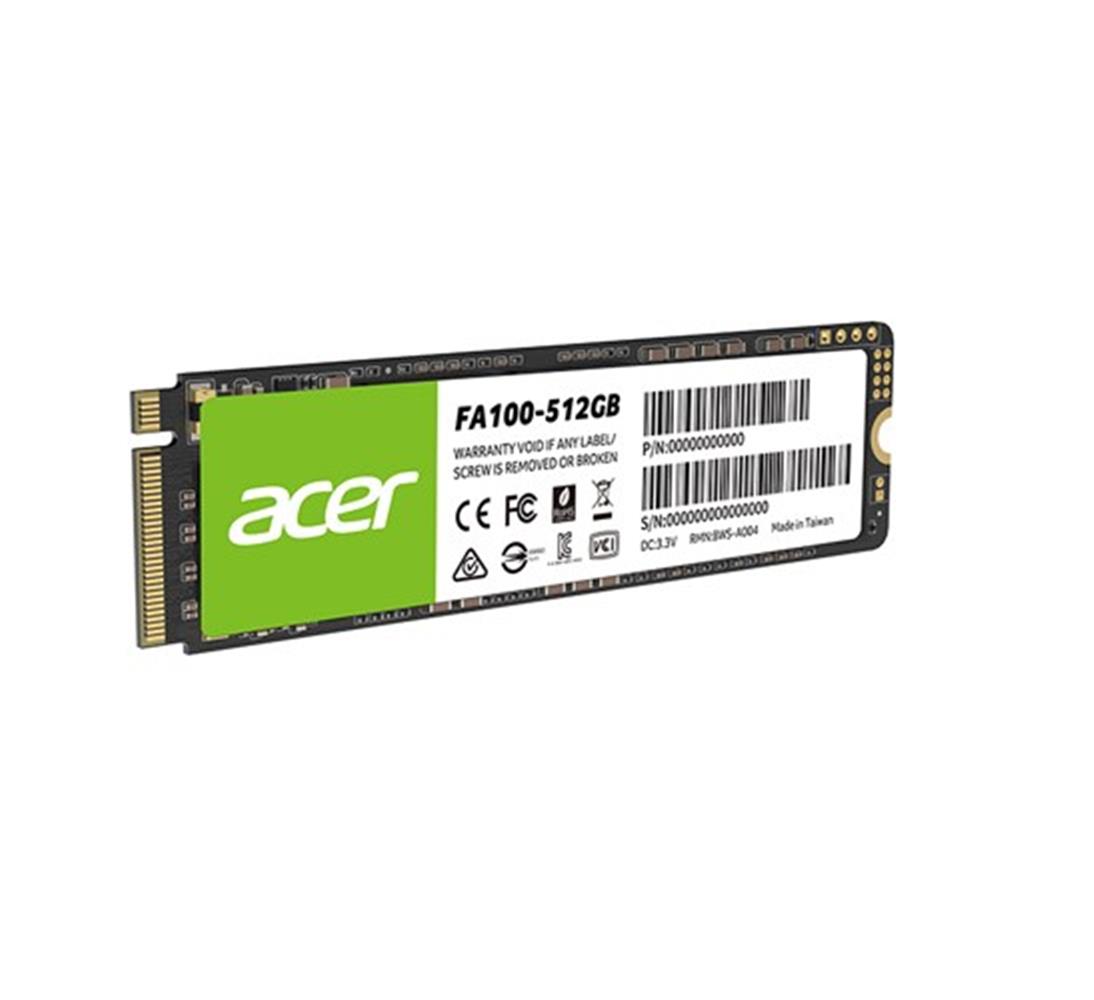 Acer 512GB FA100 3200/2200MB/s PCIe Gen3 x 4 M.2 SSD Disk