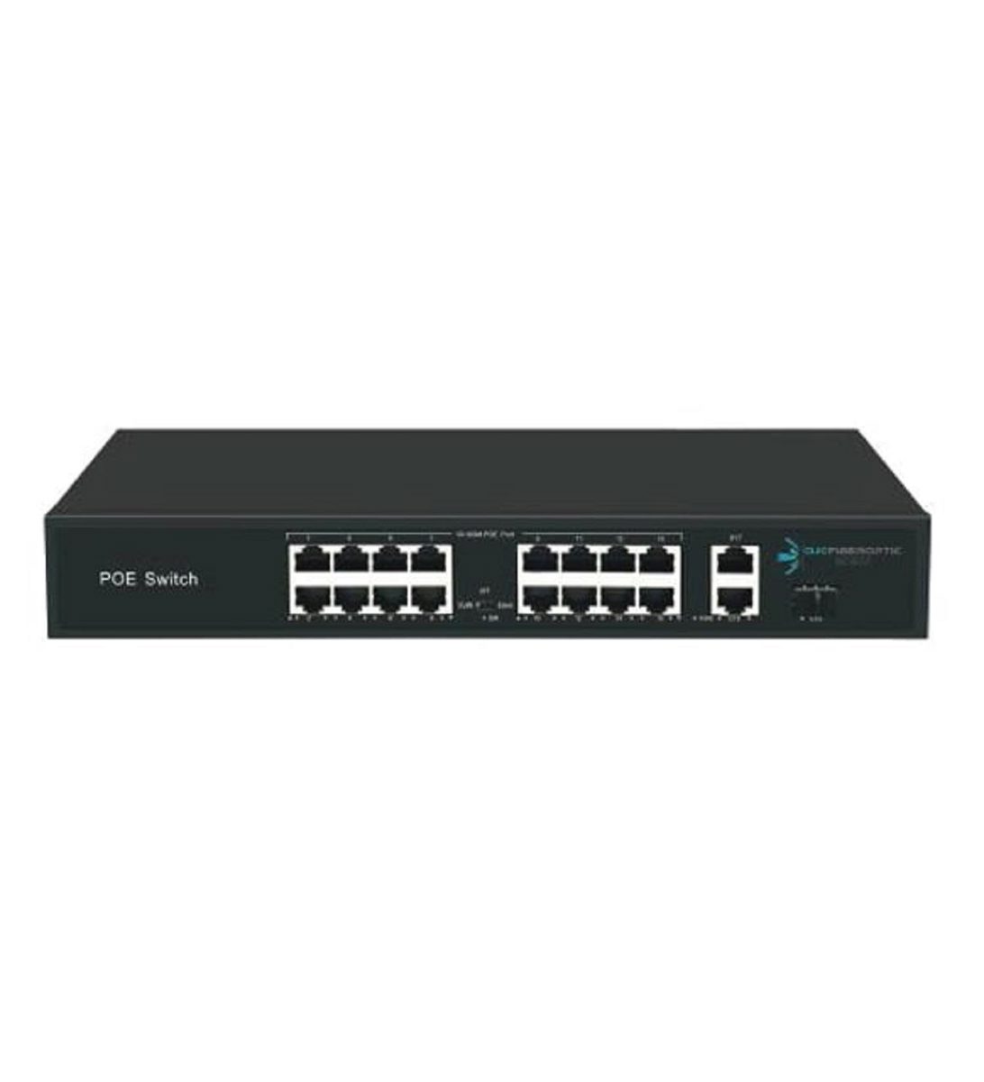 ODS 16P2U 16 Port 10/100Mbps PoE + 2 Port 10/100/1000 Gigabit 200W M.Kasa Switch