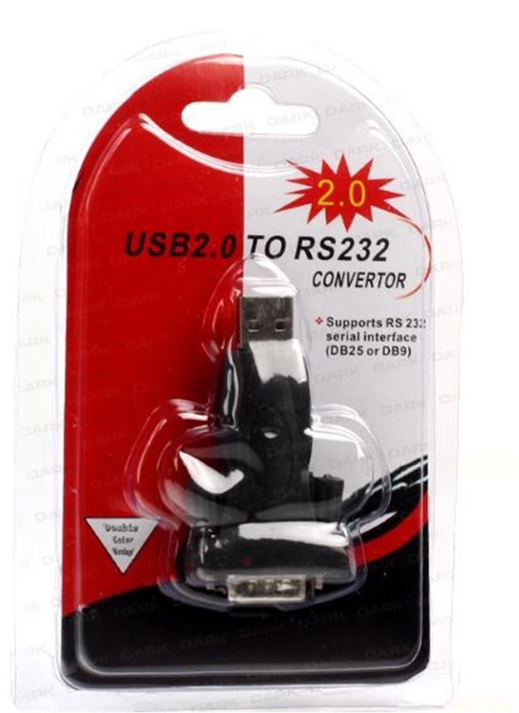 Dark Profesyonel USB 2.0- RS232 Dönüştürücü Kablo