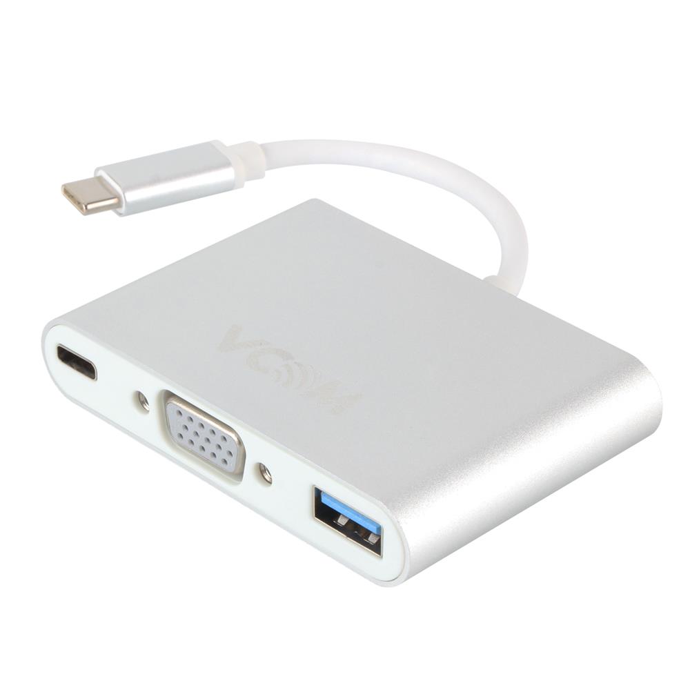 Vcom CU426M Type-C/M To Vga/F Usb 3.0/F Type-C/F Çevirici - görsel 2
