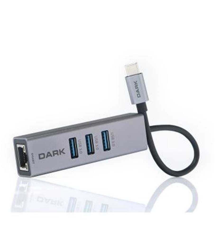 Dark DK-AC-U31X3GL USB3.1 Type-C - 3xUSB3.0HUB+ Gigabit Ethernet