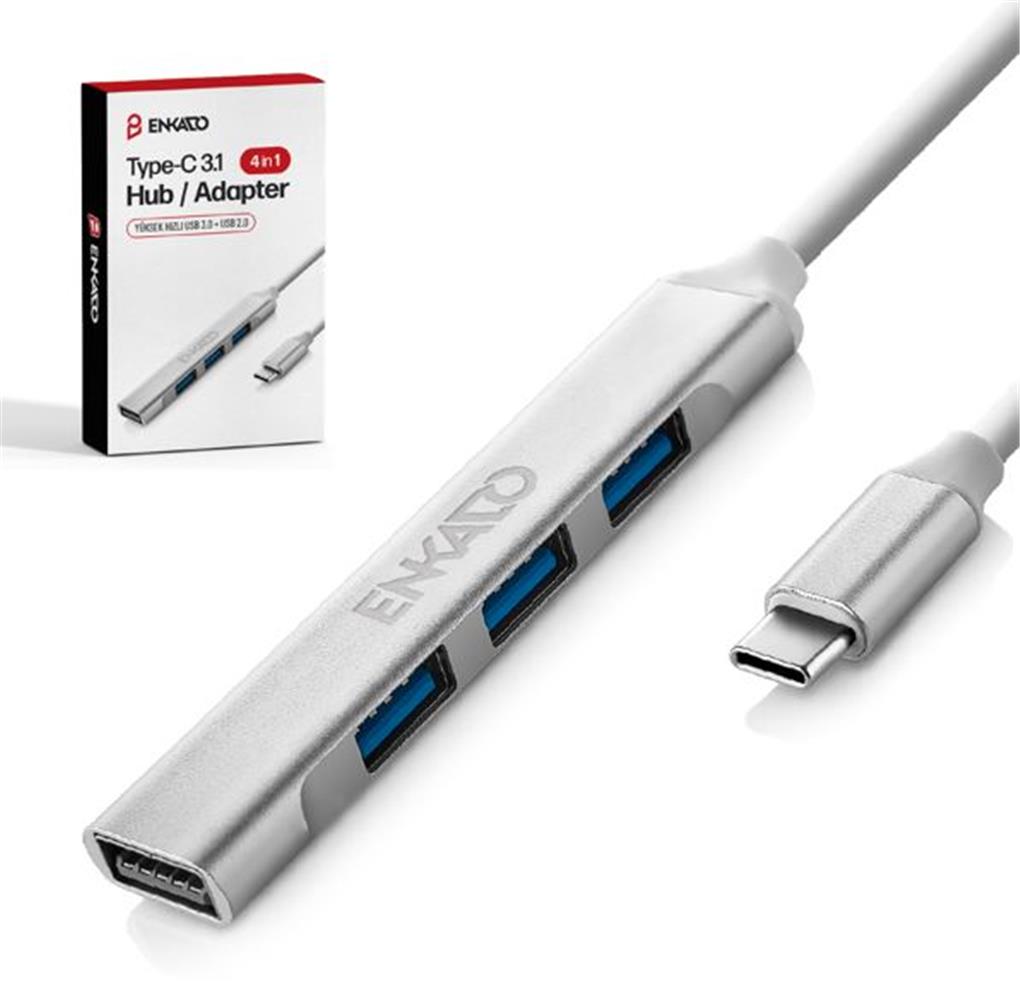 ENKADO EKD-TP50 TYPE-C USB 3,1 TO 4in1 PORT USB ADAPTÖR - görsel 2
