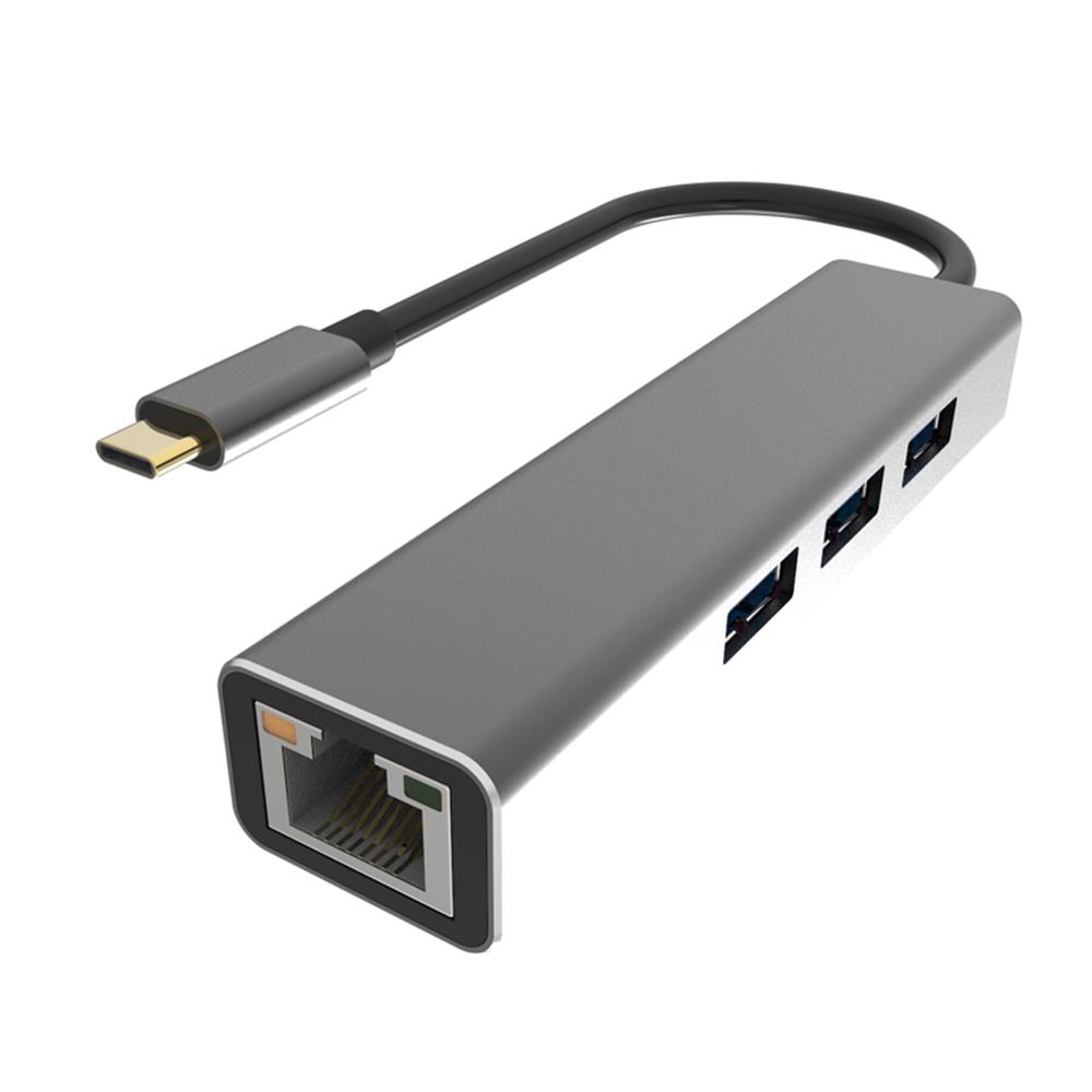 Vcom DH311A Type-C To USB3.0*3+RJ45 Çoklayıcı - görsel 2