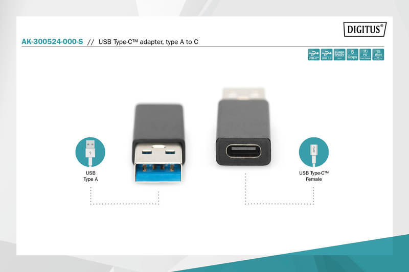 Digitus AK-300524-000-S USB Tip C Adaptörü - görsel 8