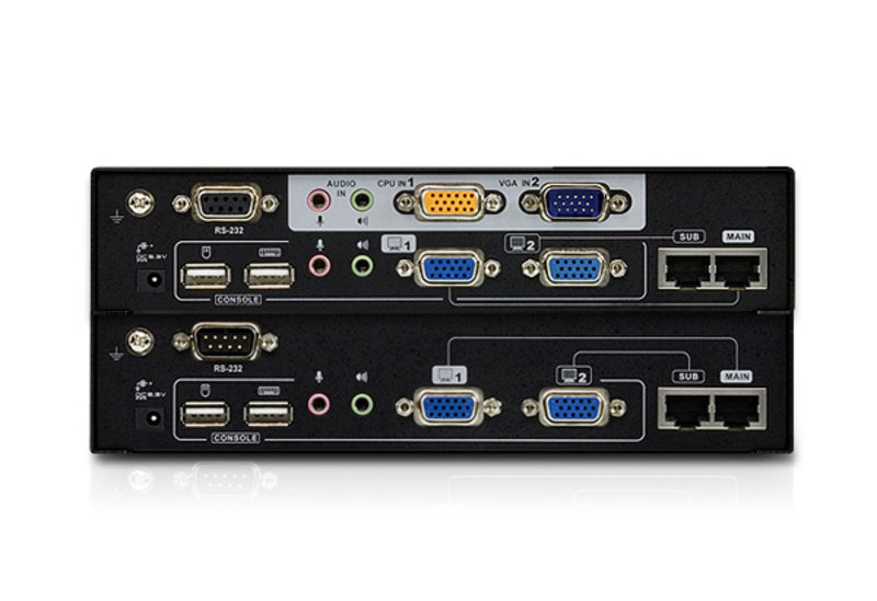 Aten CE775 VGA Dual View Cat 5 KVM Mesafe Uzatma Cihazı - görsel 3