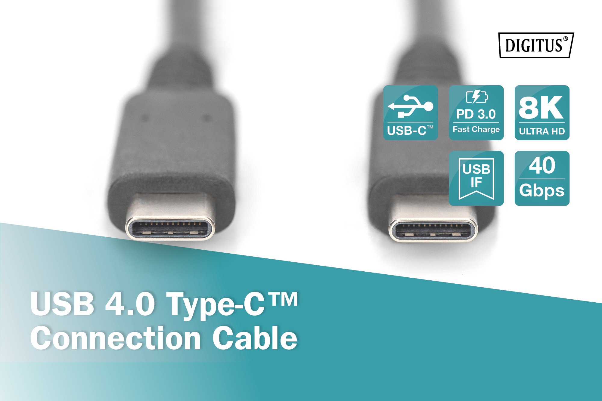 Digitus AK-300343-008-S USB 4.0 Bağlantı Kablosu - görsel 4