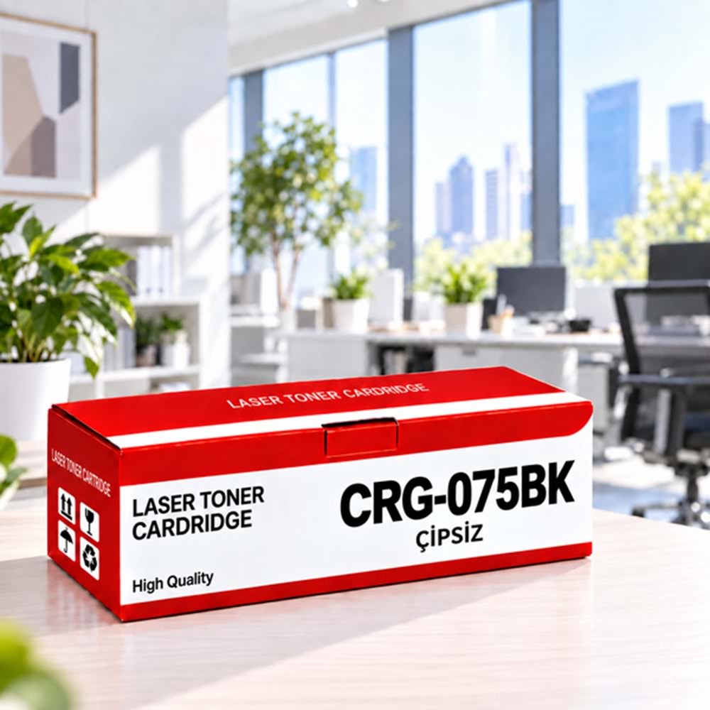 Canon CRG-075BK Çipsiz Siyah Muadil Toner 1.4K | YUGUBİ