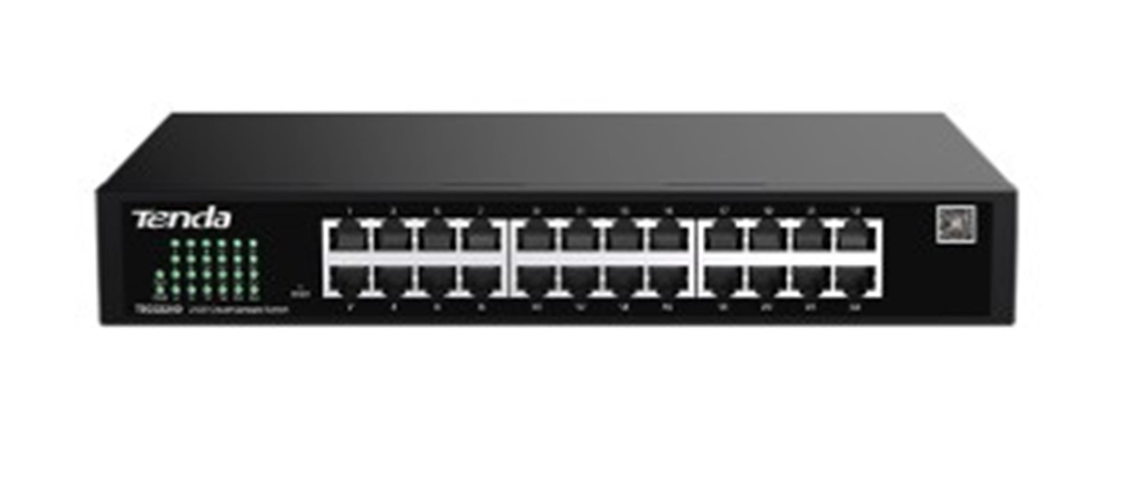 Tenda TEG2224D 24 Port 10/100/1000 Switch Cloud Yönetilebilir Çelik Kasa Switch