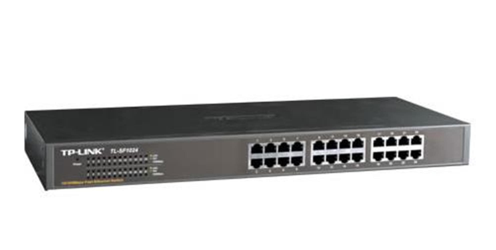 Tp-Link TL-SF1024D 24 Port 10/100 Mbps Switch Çelik Kasa Rack Mount - görsel 2