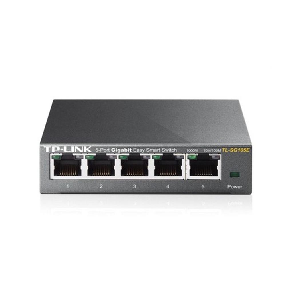 Tp-Link TL-SG105E 5 Port 10/100/1000 Mbps Easy Smart Switch Çelik Kasa