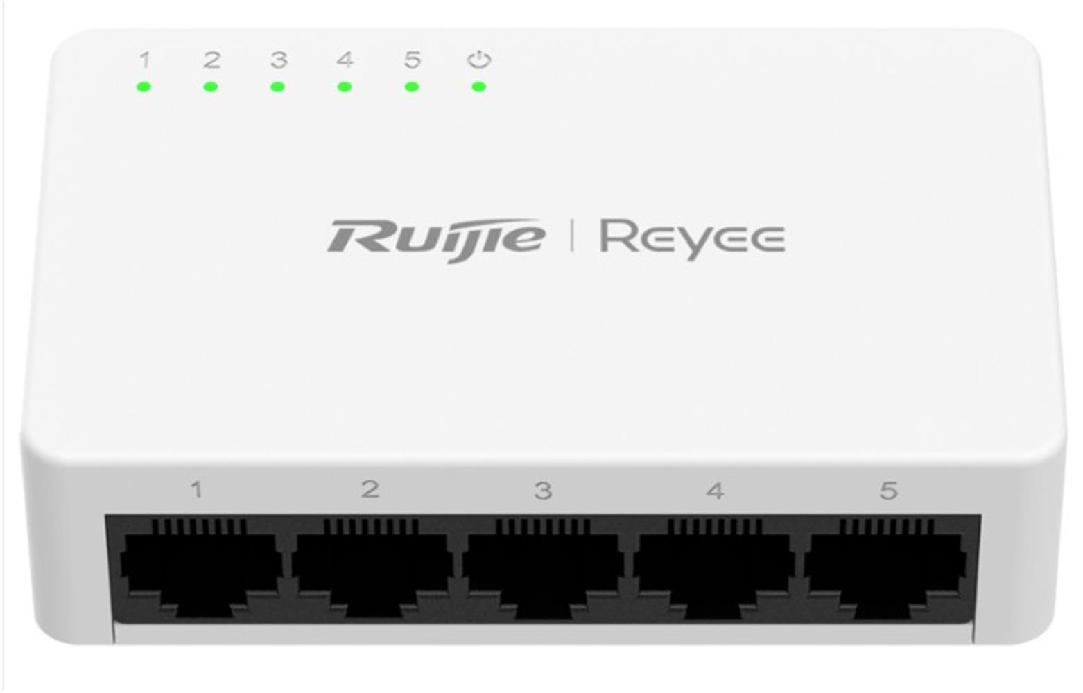 Ruijie Reyee RG-ES05F 5 Portlu, 10/100 Fast Ethernet Tak Çalıştır Switch Plastik Kasa