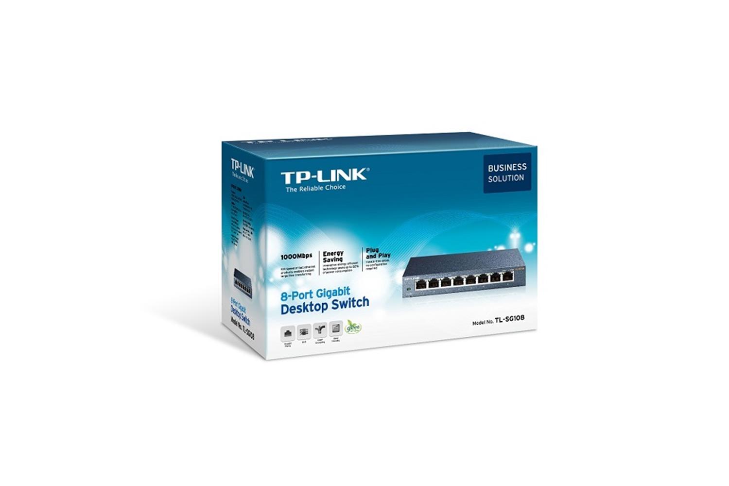 Tp-Link TL-SG108 8 Port 10/100/1000 Mbps Switch Çelik Kasa