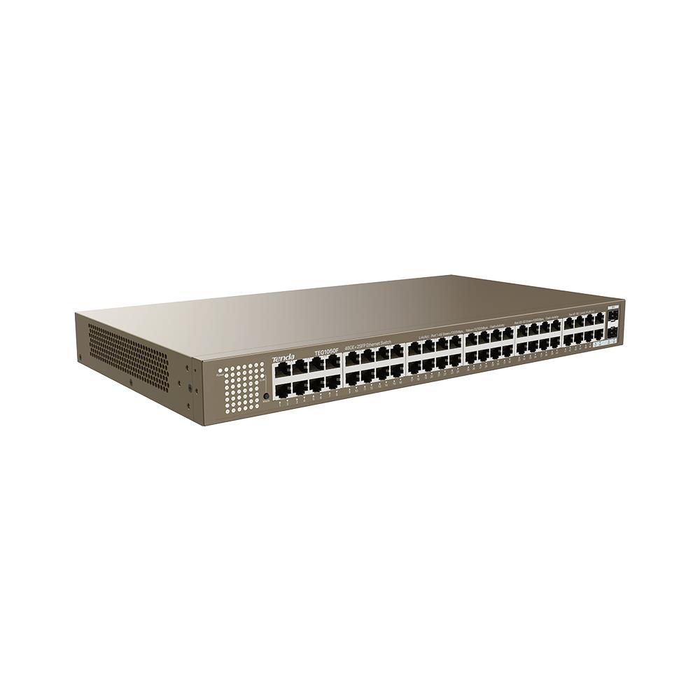 Tenda TEG1050F 48 Port 10/100/1000 Mbps + 2 Port SFP Switch Çelik Kasa Rack Mount