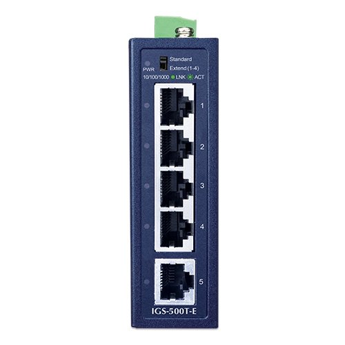 Planet PL-IGS-500T-E Compact Industrial 5-Port 10/100/1000T Ethernet Switch - görsel 3